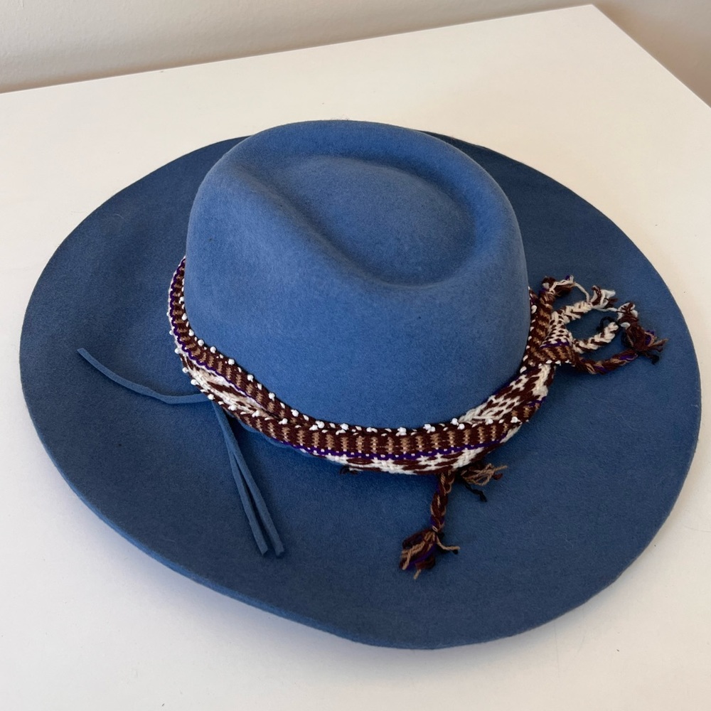 Custom Blue Felt Hat